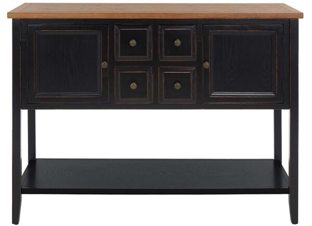 Safavieh - Charlotte Sideboard - Black - Oak - AMH6517D veiw 1