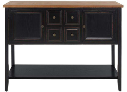 Safavieh - Charlotte Sideboard - Black - Oak - AMH6517D veiw 1