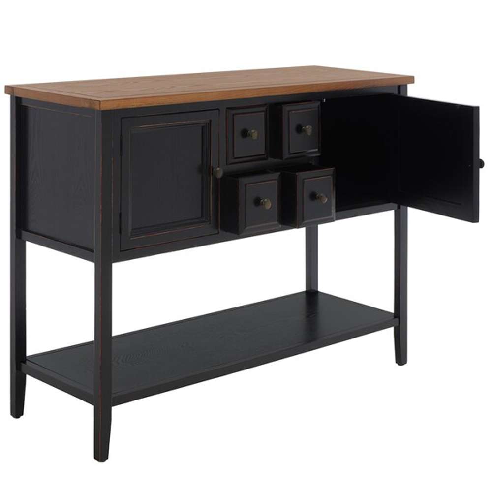 Safavieh - Charlotte Sideboard - Black - Oak - AMH6517D veiw 3