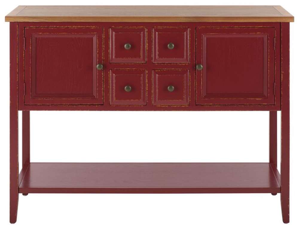 Safavieh - Charlotte Sideboard - Egyptian Red - Oak - AMH6517F veiw 1