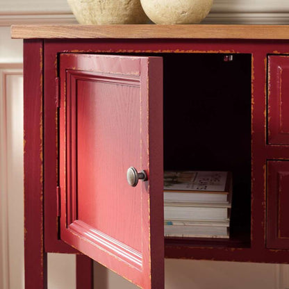 Safavieh - Charlotte Sideboard - Egyptian Red - Oak - AMH6517F veiw 2