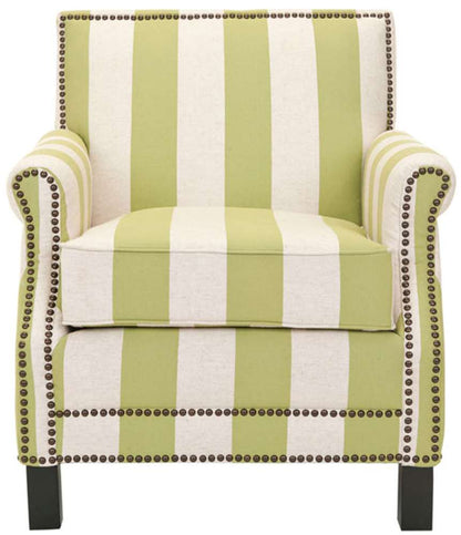 Safavieh - Easton Club Chair - Green - White - MCR4572C veiw 1
