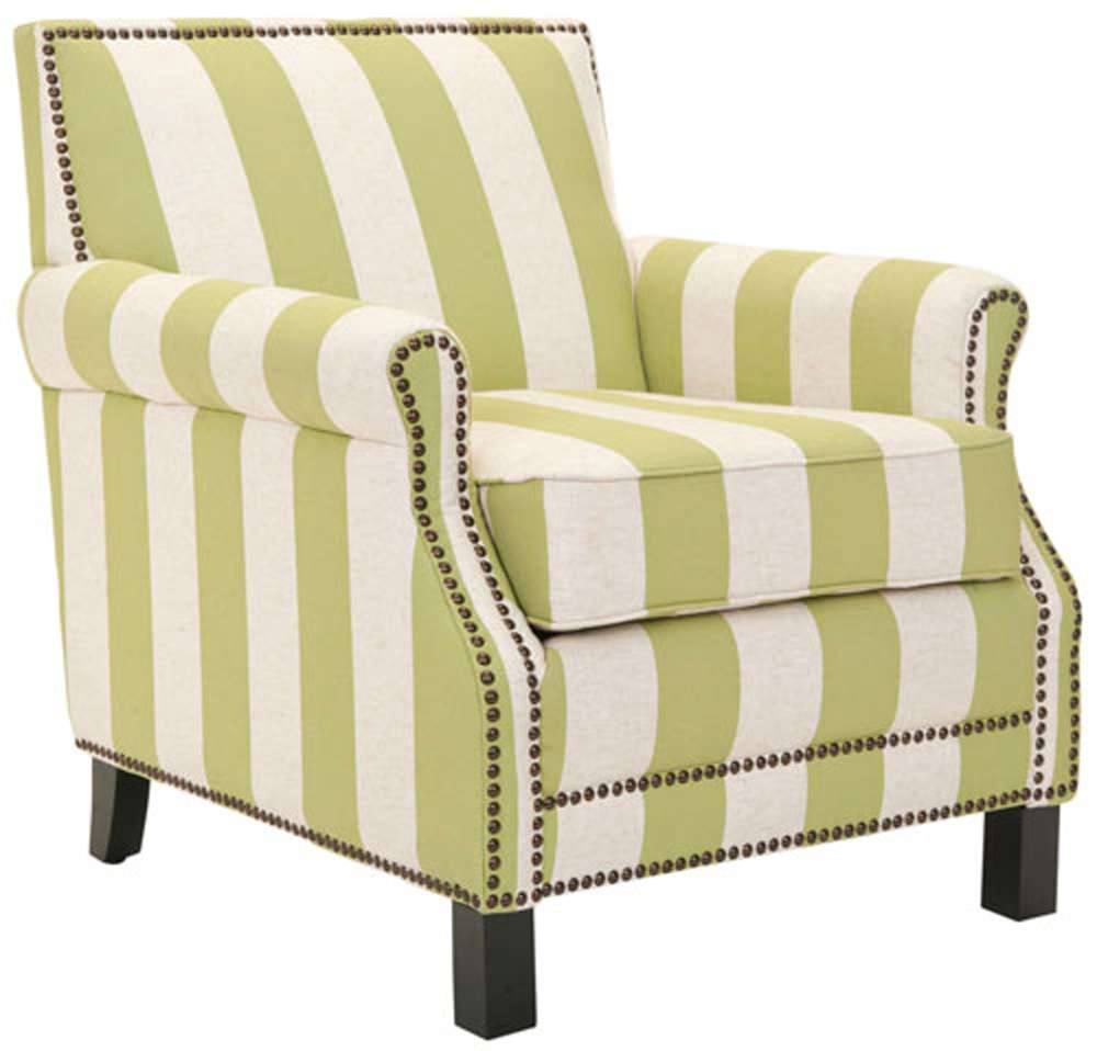 Safavieh - Easton Club Chair - Green - White - MCR4572C veiw 3