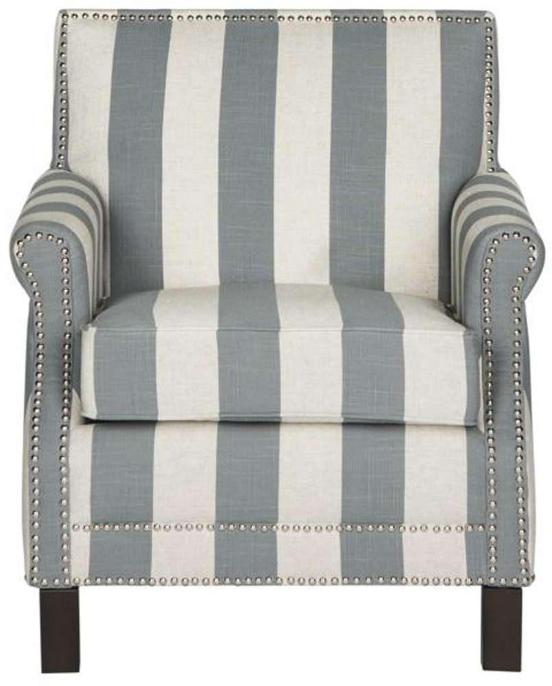 Safavieh - Easton Club Chair - Grey - White - MCR4572J veiw 1