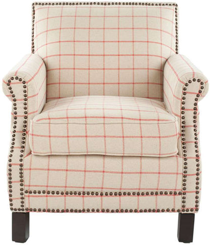 Safavieh - Easton Club Chair - Tan - Red - MCR4572D veiw 1
