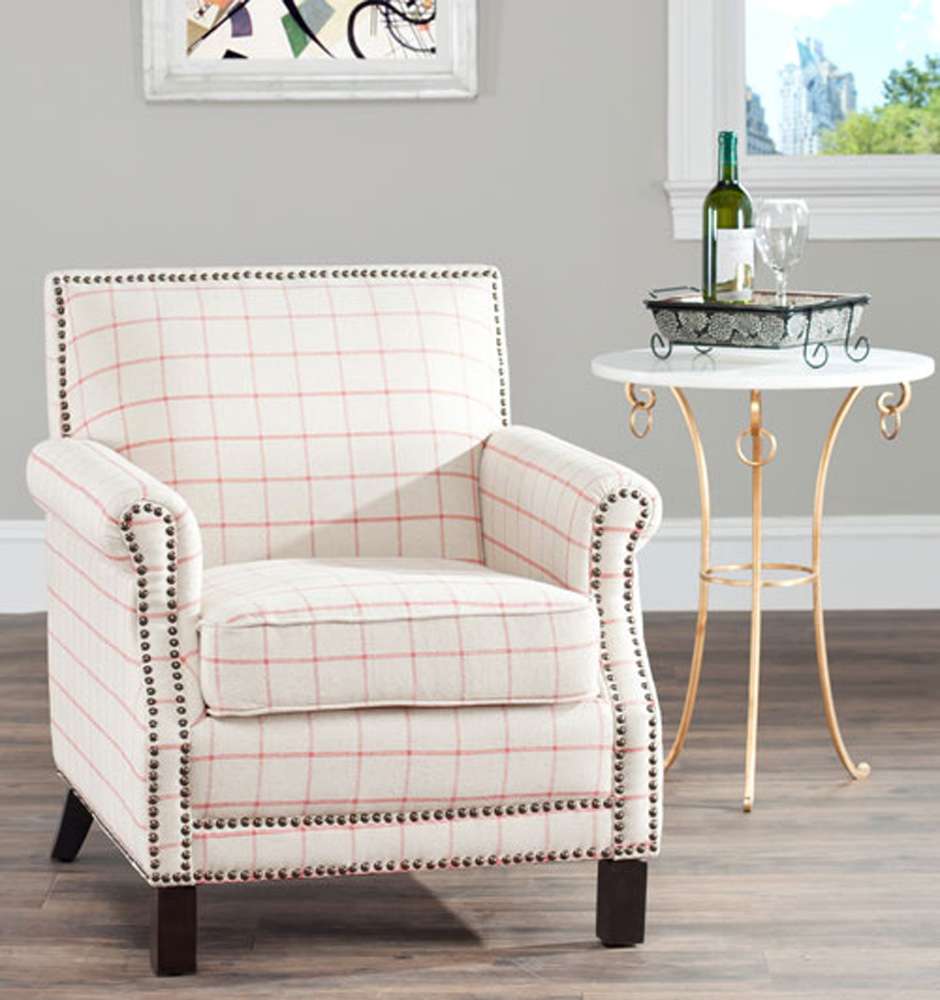 Safavieh - Easton Club Chair - Tan - Red - MCR4572D veiw 2