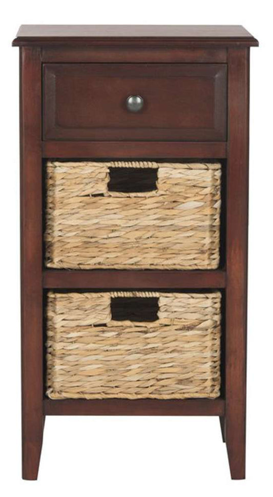 Safavieh - Everly Drawer Side Table - Cherry - AMH5743C veiw 1