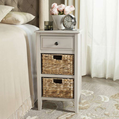 Safavieh - Everly Drawer Side Table - Vintage Grey - AMH5743D veiw 2