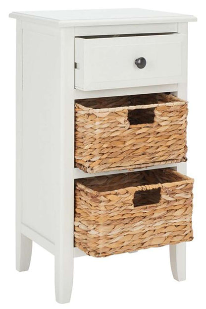 Safavieh - Everly Drawer Side Table - Vintage White - AMH5743B veiw 3