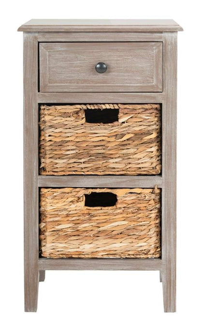 Safavieh - Everly Drawer Side Table - White Washed - AMH5743E veiw 1