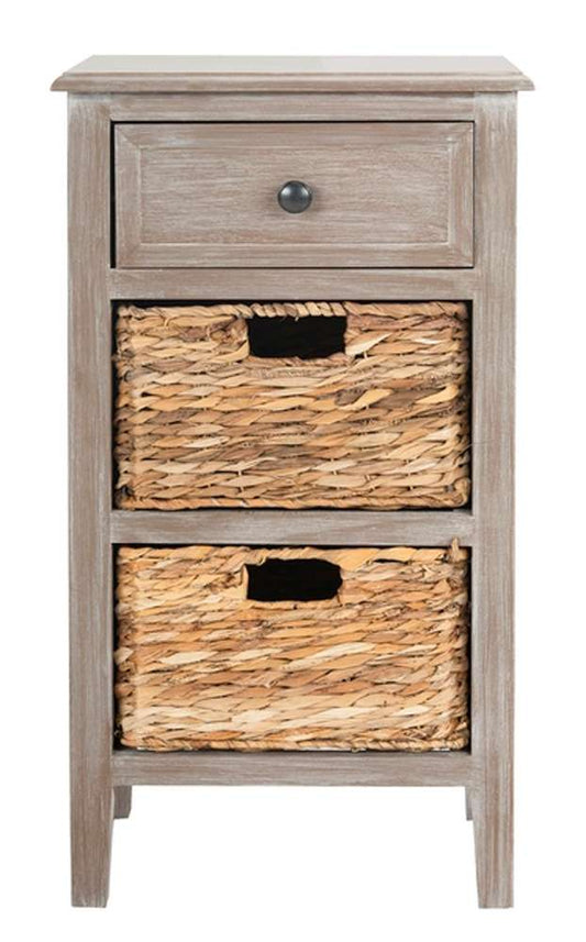 Safavieh - Everly Drawer Side Table - White Washed - AMH5743E veiw 1