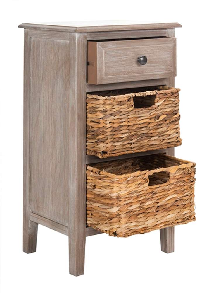 Safavieh - Everly Drawer Side Table - White Washed - AMH5743E veiw 3