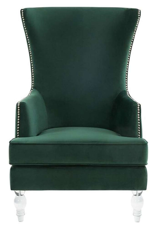 Safavieh - Geode Modern Wingback Chair - Forest Green - SFV4745E veiw 1