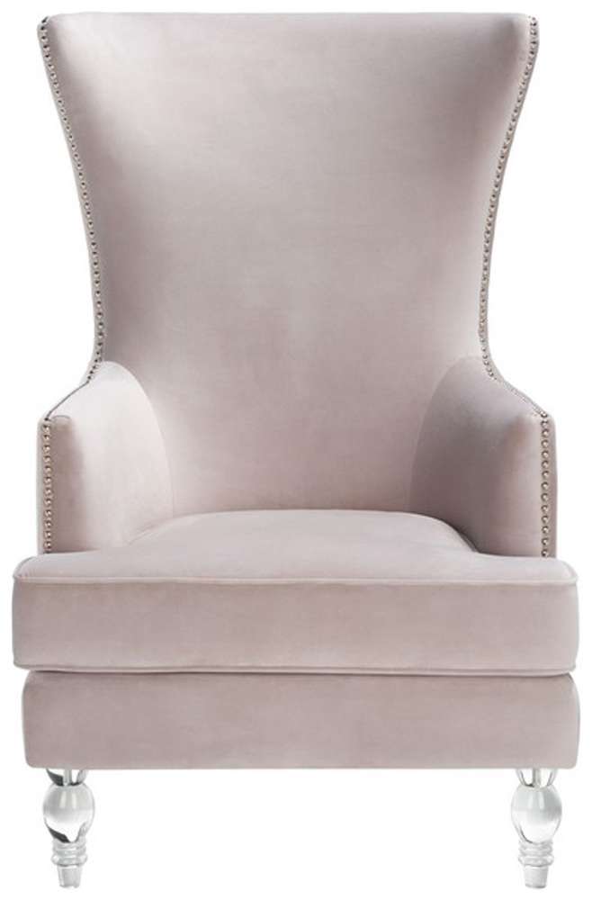 Safavieh - Geode Modern Wingback Chair - Pale Taupe - SFV4745C veiw 1