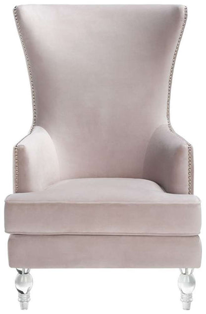 Safavieh - Geode Modern Wingback Chair - Pale Taupe - SFV4745C veiw 1