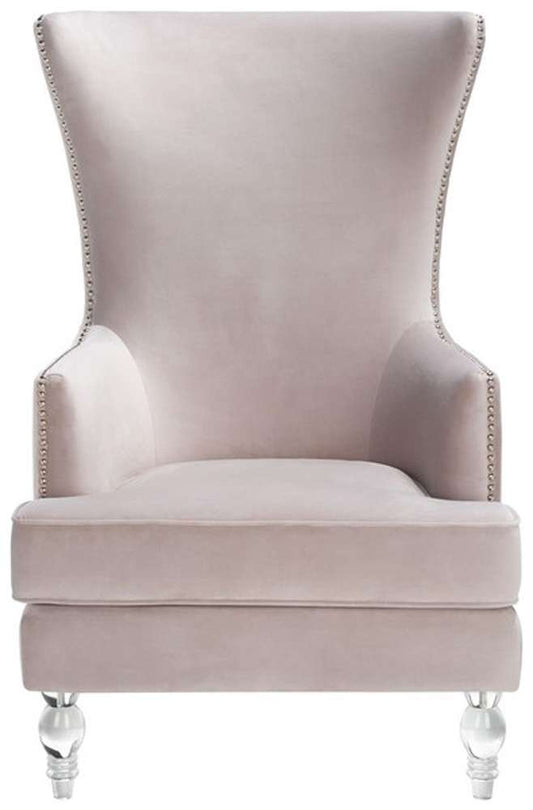 Safavieh - Geode Modern Wingback Chair - Pale Taupe - SFV4745C veiw 1