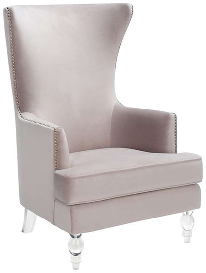 Safavieh - Geode Modern Wingback Chair - Pale Taupe - SFV4745C veiw 4
