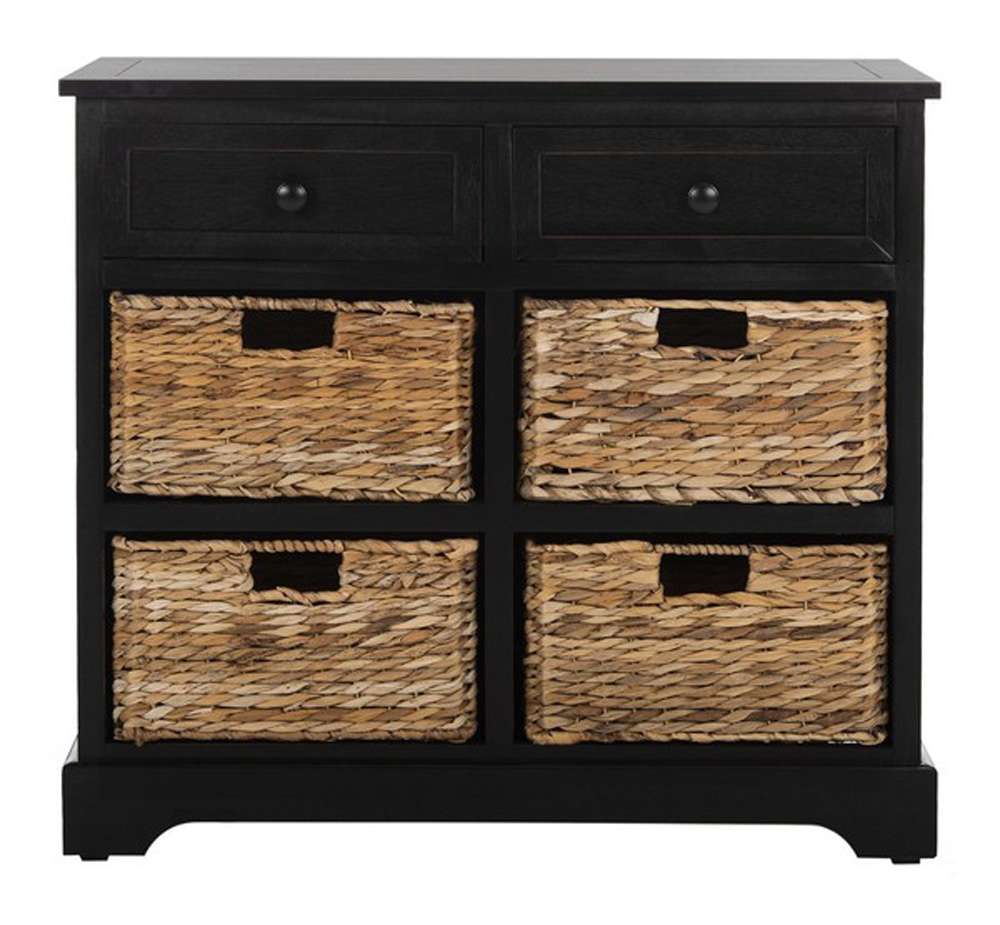 Safavieh - Herman Storage Unit - Distressed Black  - AMH5702B veiw 1