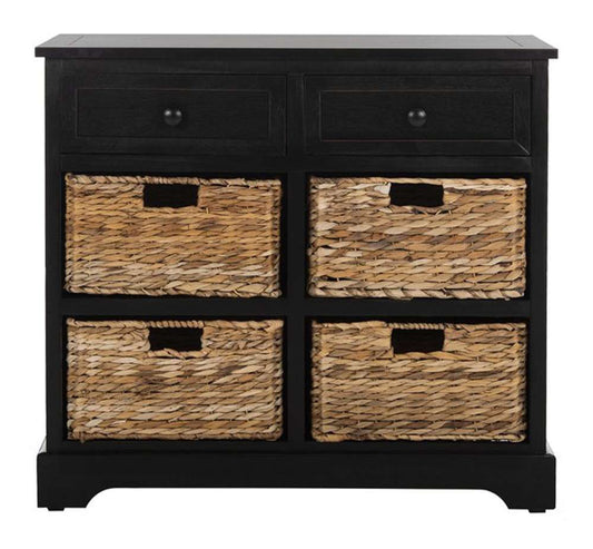Safavieh - Herman Storage Unit - Distressed Black  - AMH5702B veiw 1