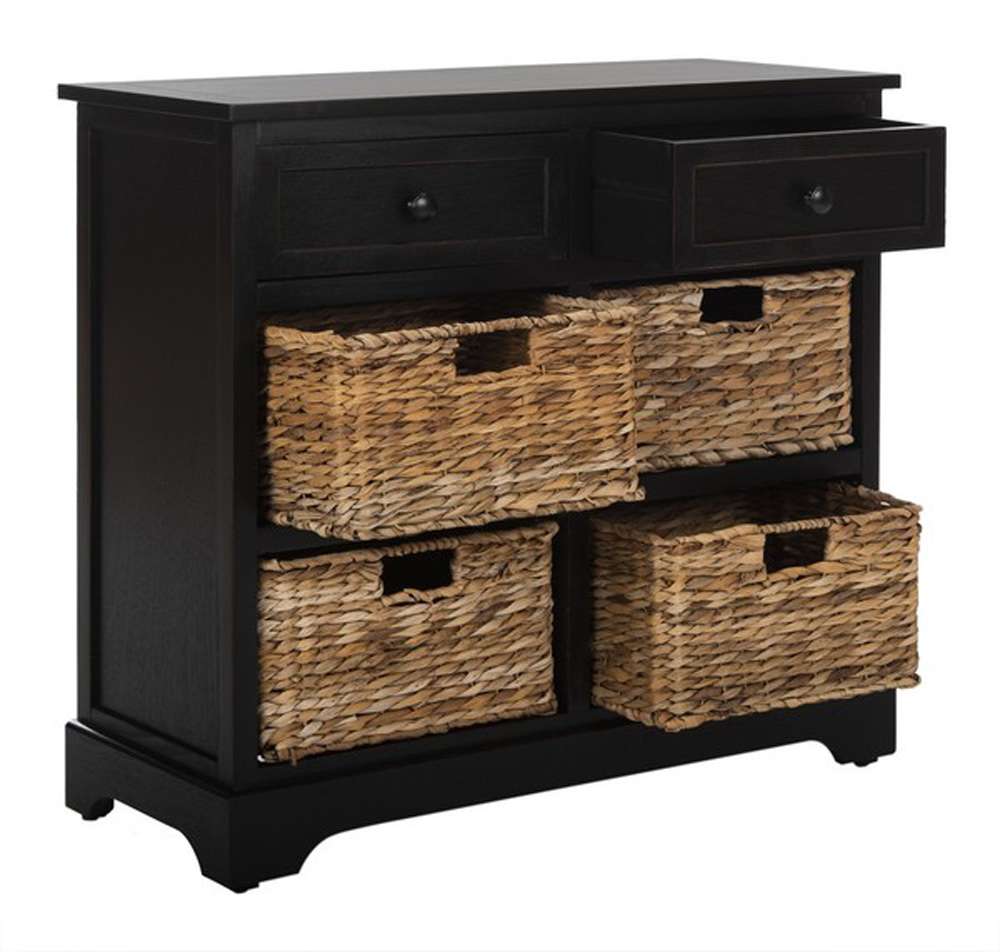 Safavieh - Herman Storage Unit - Distressed Black  - AMH5702B veiw 3