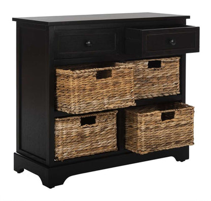 Safavieh - Herman Storage Unit - Distressed Black  - AMH5702B veiw 3