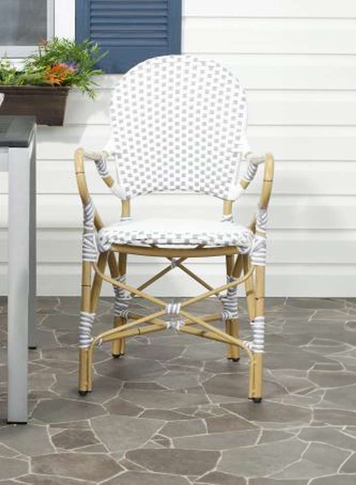 Safavieh - Hooper Arm Chair - Grey - White  (Set of 2) - FOX5209B-SET2 veiw 1