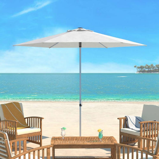 Safavieh - Hurst 9 Ft Push Up Umbrella - Natural - PAT8002B veiw 1