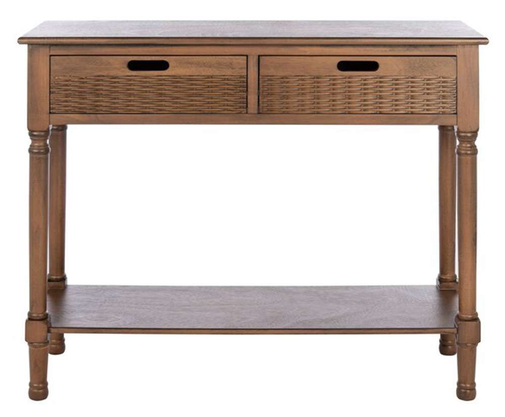 Safavieh - Landers 2Drw Console Table - Brown - CNS5710C veiw 1