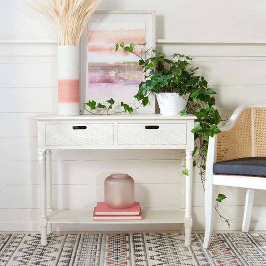 Safavieh - Landers 2Drw Console Table - Distressed White  - CNS5710A veiw 2