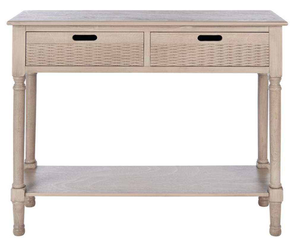Safavieh - Landers 2Drw Console Table - Greige - CNS5710D veiw 1