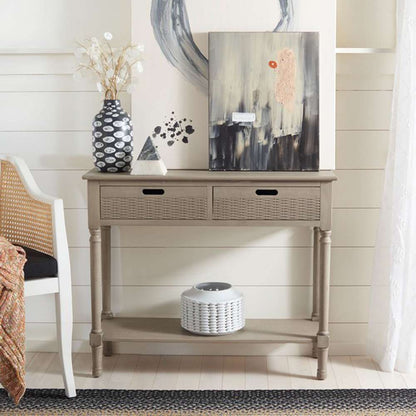 Safavieh - Landers 2Drw Console Table - Greige - CNS5710D veiw 2