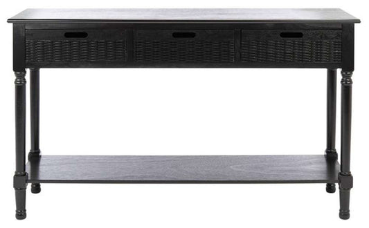 Safavieh - Landers 3Drw Console Table - Black - CNS5711B veiw 1