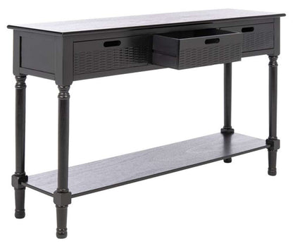 Safavieh - Landers 3Drw Console Table - Black - CNS5711B veiw 3
