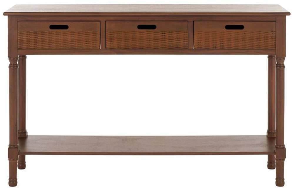 Safavieh - Landers 3Drw Console Table - Brown - CNS5711C veiw 1