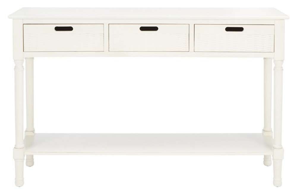 Safavieh - Landers 3Drw Console Table - Distressed White  - CNS5711A veiw 1