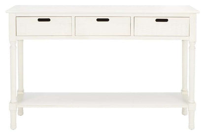 Safavieh - Landers 3Drw Console Table - Distressed White  - CNS5711A veiw 1