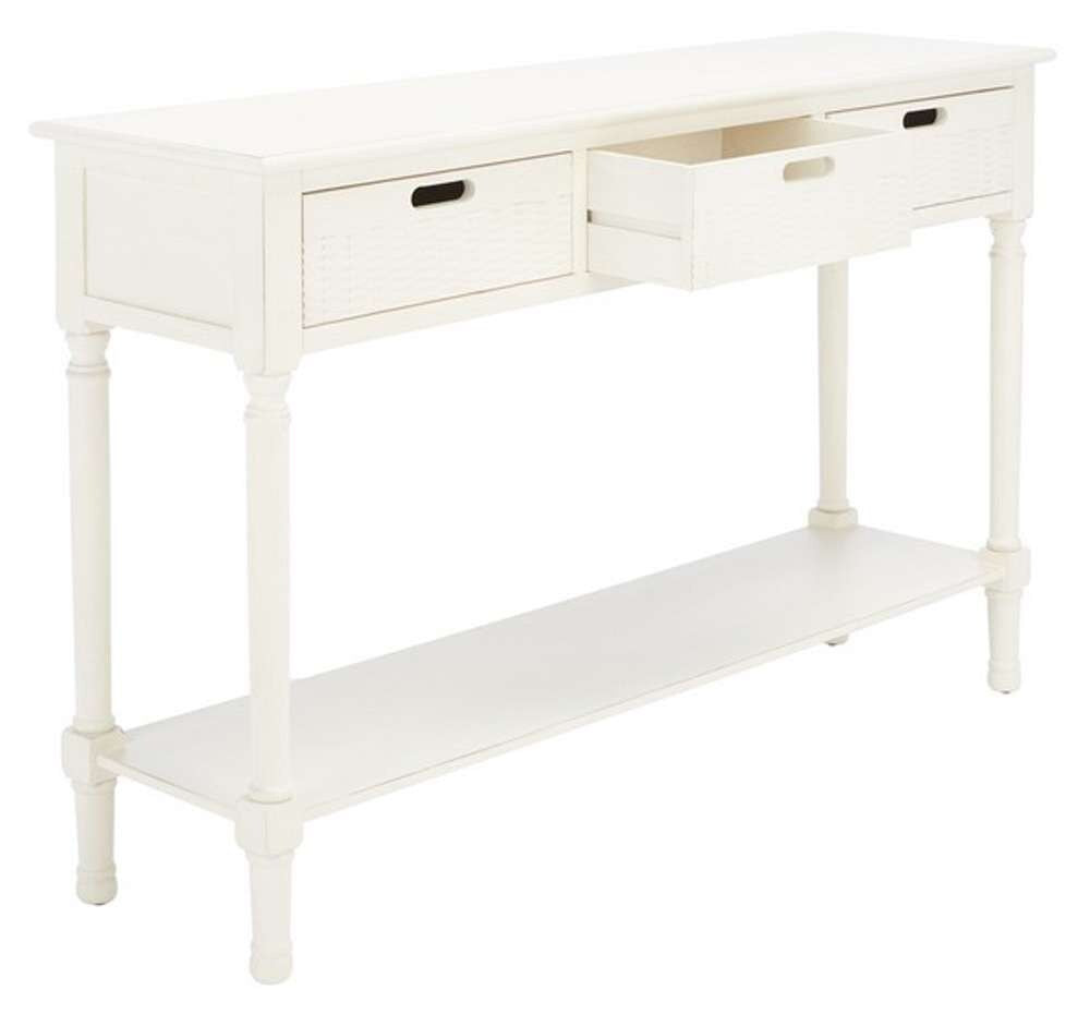 Safavieh - Landers 3Drw Console Table - Distressed White  - CNS5711A veiw 4