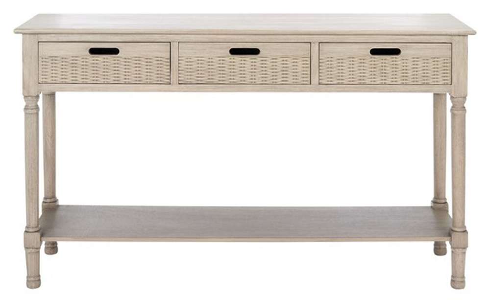 Safavieh - Landers 3Drw Console Table - Greige - CNS5711D veiw 1