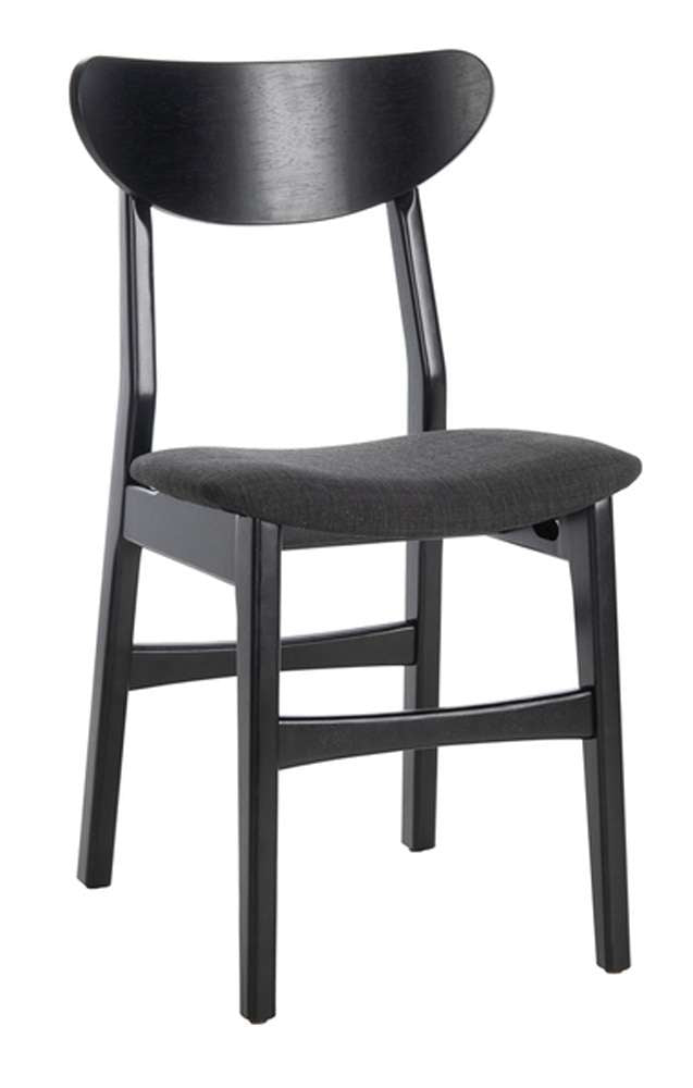 Safavieh - Lucca Retro Dining Chair - Black  (Set of 2) - DCH1001J-SET2 veiw 3
