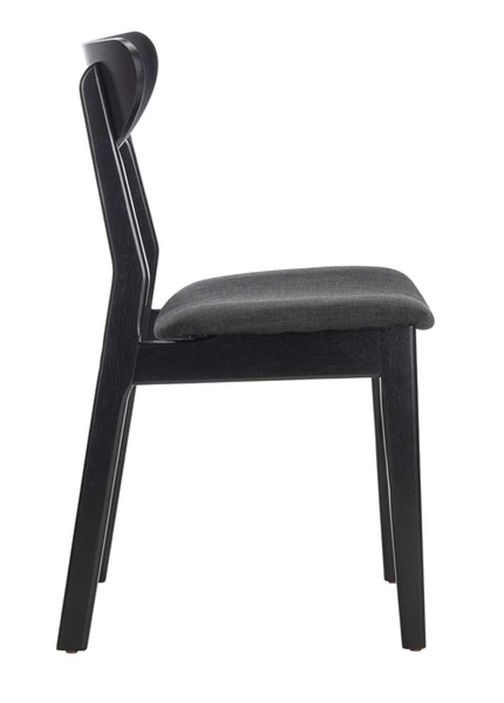 Safavieh - Lucca Retro Dining Chair - Black  (Set of 2) - DCH1001J-SET2 veiw 4