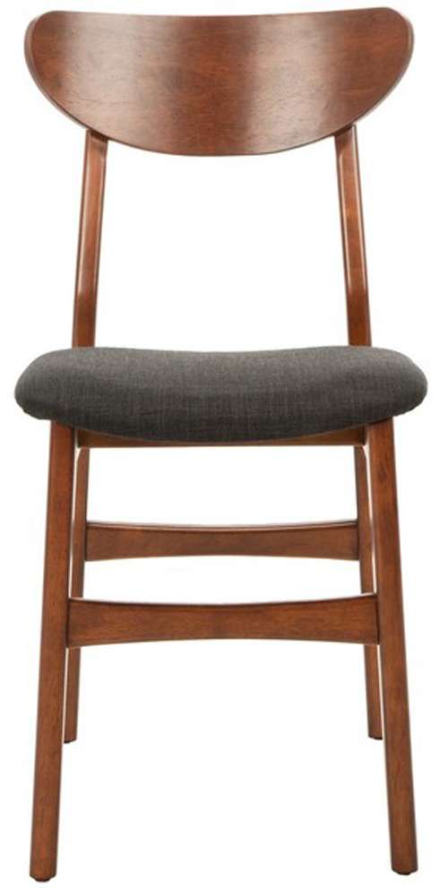 Safavieh - Lucca Retro Dining Chair - Walnut - Black  (Set of 2) - DCH1001F-SET2 veiw 1