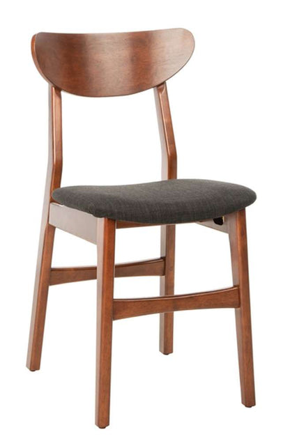 Safavieh - Lucca Retro Dining Chair - Walnut - Black  (Set of 2) - DCH1001F-SET2 veiw 3