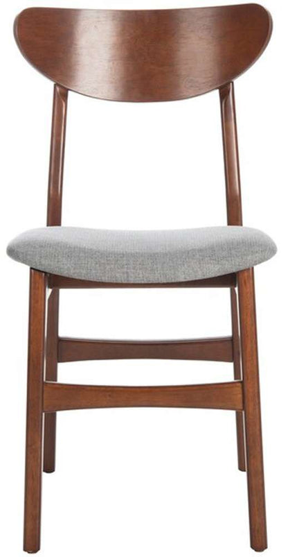 Safavieh - Lucca Retro Dining Chair - Walnut - Grey  (Set of 2) - DCH1001E-SET2 veiw 1