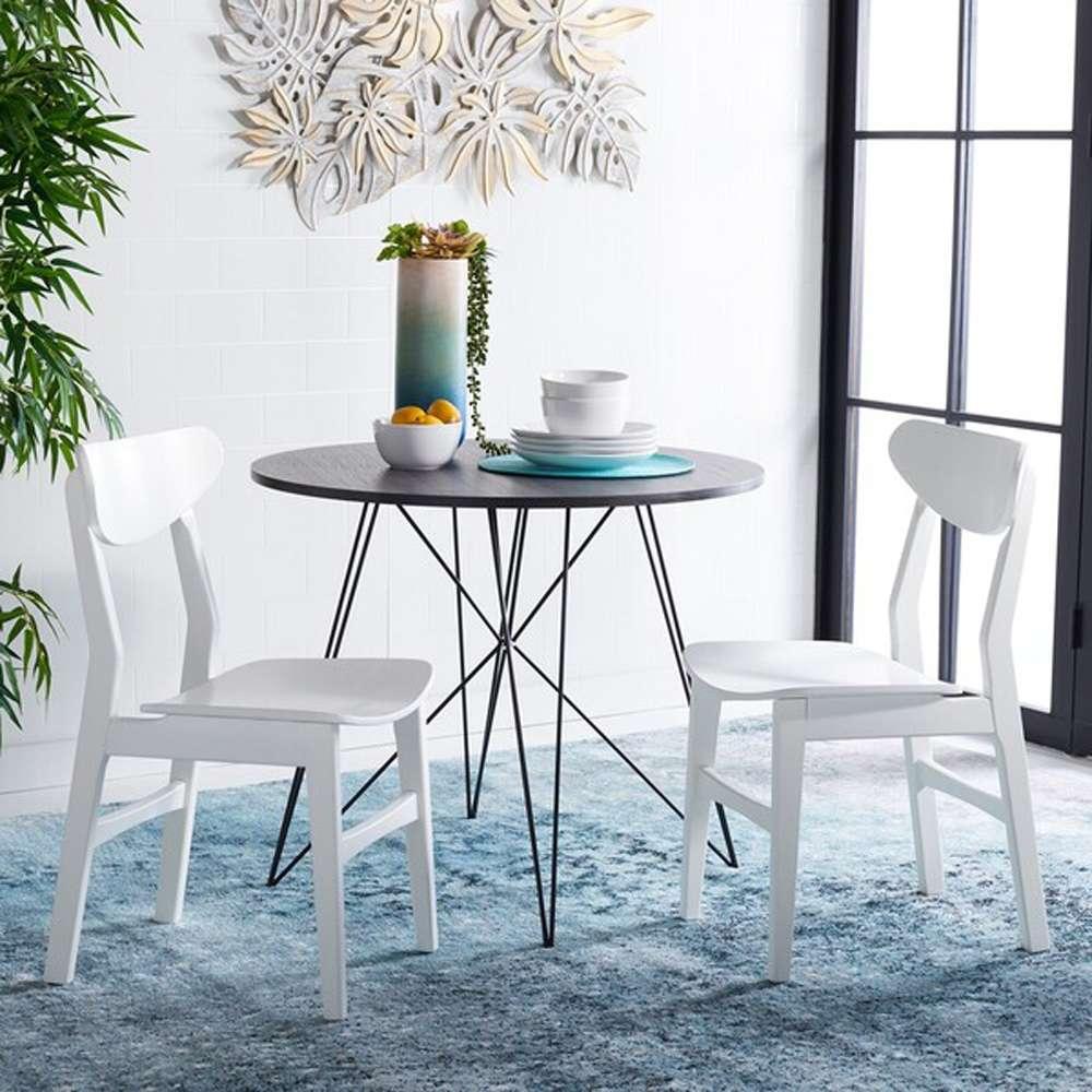 Safavieh - Lucca Retro Dining Chair - White  (Set of 2) - DCH1001K-SET2 veiw 2