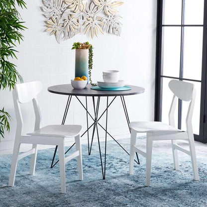 Safavieh - Lucca Retro Dining Chair - White  (Set of 2) - DCH1001K-SET2 veiw 2