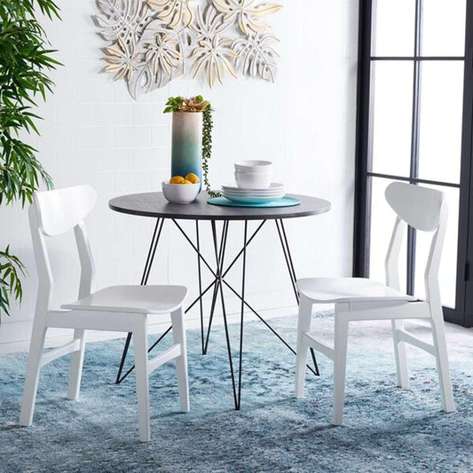 Safavieh - Lucca Retro Dining Chair - White  (Set of 2) - DCH1001K-SET2 veiw 2