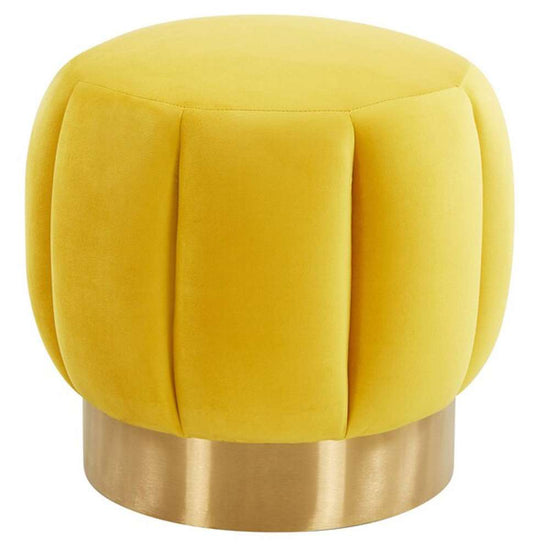 Safavieh - Maxine Channel Tufted Ottoman - Marigold - SFV4707L veiw 1