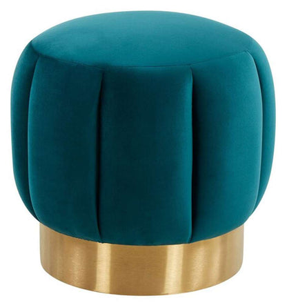 Safavieh - Maxine Channel Tufted Ottoman - Petrol  - SFV4707H veiw 1