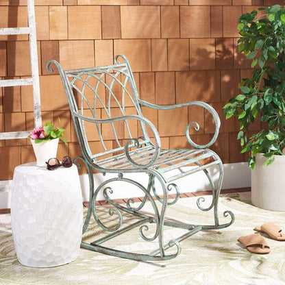 Safavieh - Medrano Rocking Chair - Antique Dark Green  - PAT5030D veiw 2