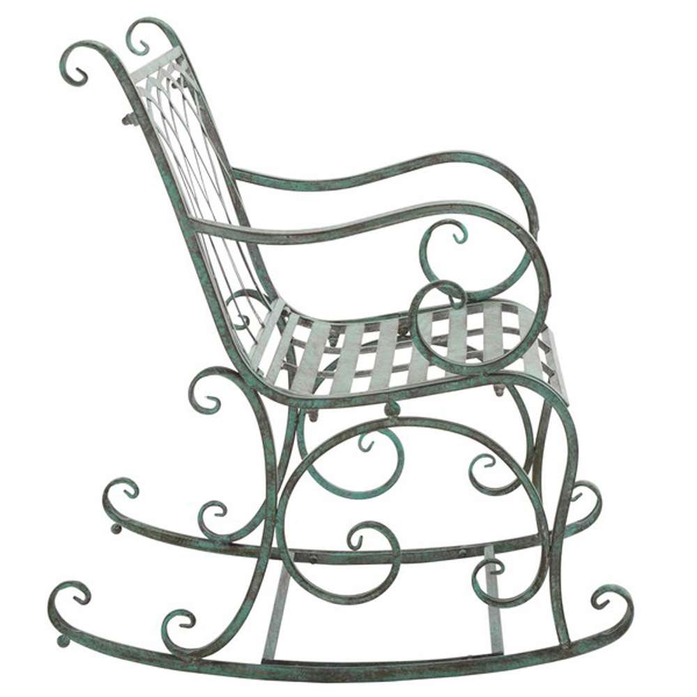 Safavieh - Medrano Rocking Chair - Antique Dark Green  - PAT5030D veiw 4